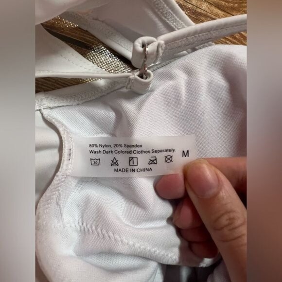 Dainty NYC Greek Goddess One Piece Swimsuit in White - Picture 5 of 5